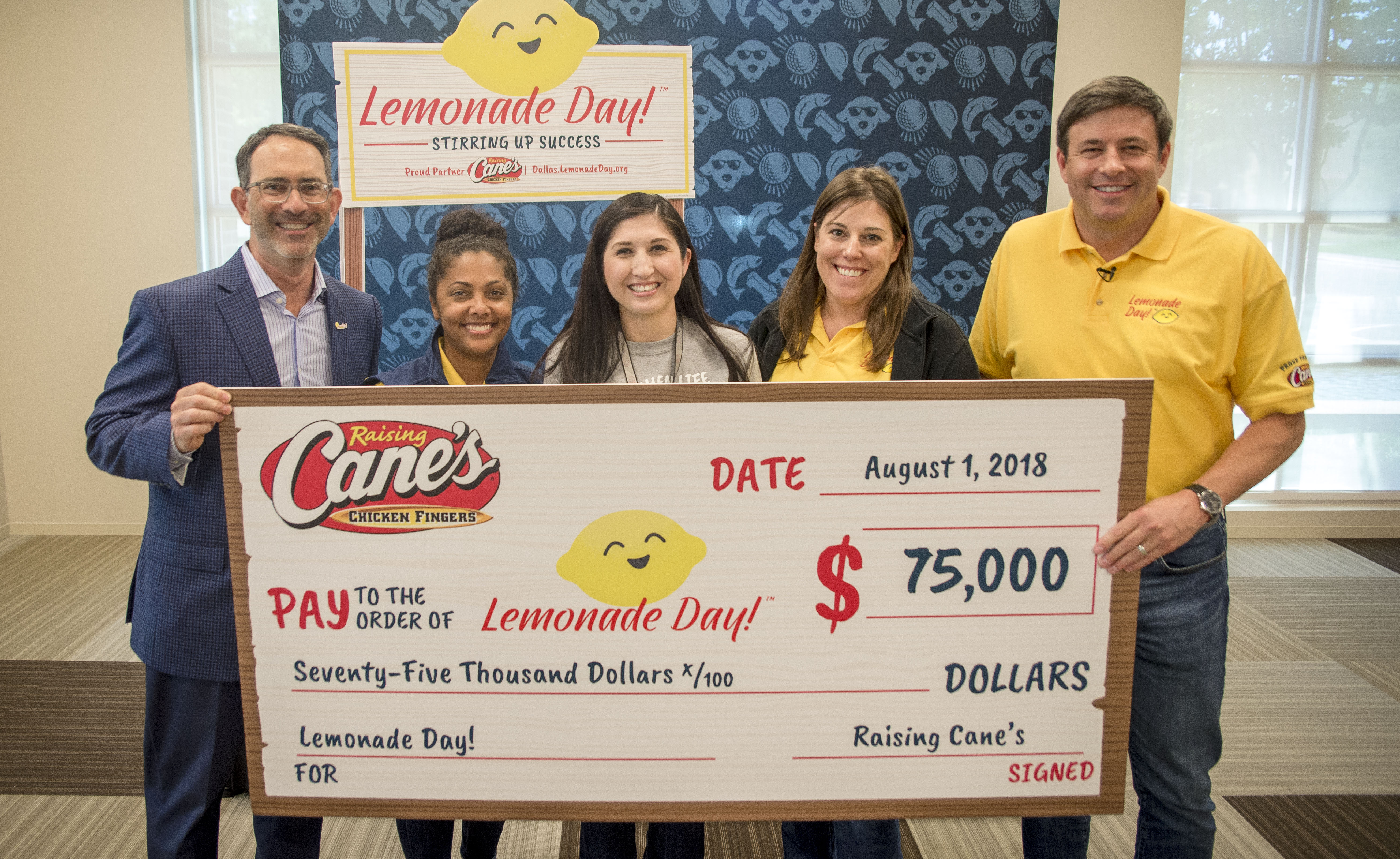 Raising Cane's and Lemonade Day Staff